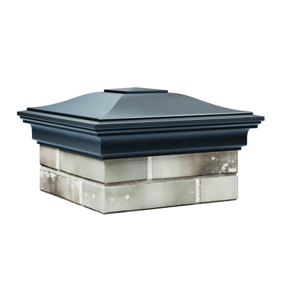 Колпак Zking Монблан Серый на столб 1.5х1.5 еврокирпича 0.7НФ (355х355мм) в Ставрополе фото