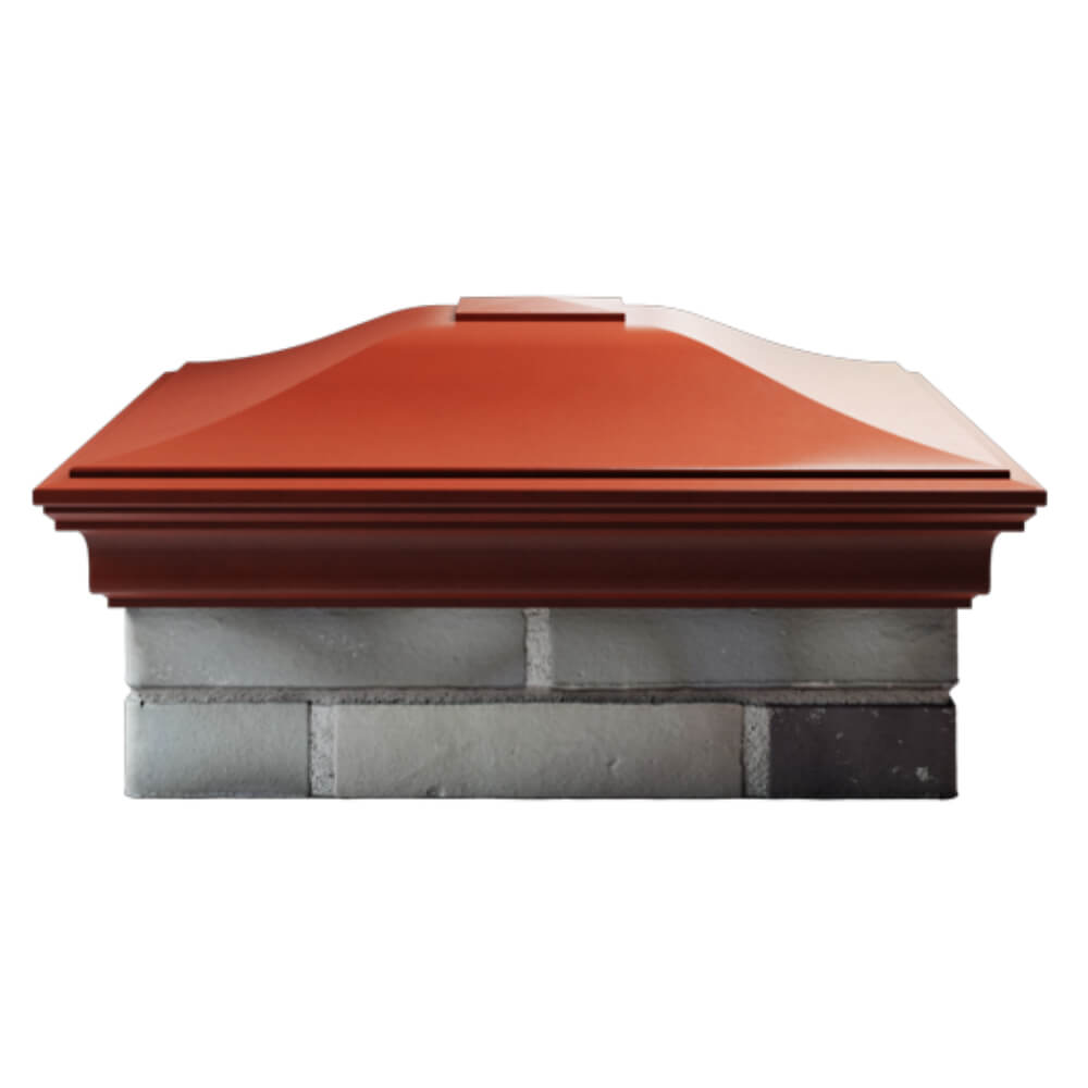Колпак Zking Монблан Красный на столб 2х2 кирпича (515х515мм) в Ставрополе фото