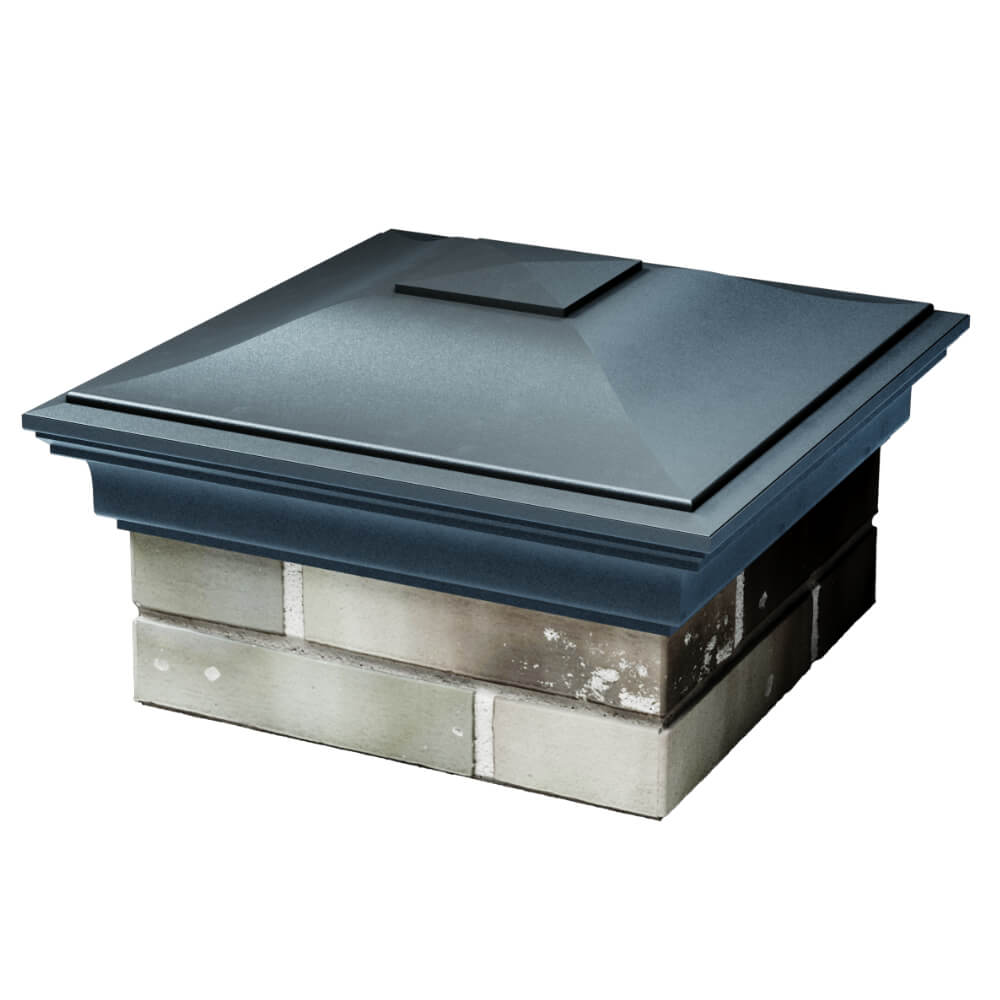 Колпак Zking Монблан Серый на столб 1.5х1.5 кирпича (385х385мм) в Ставрополе фото