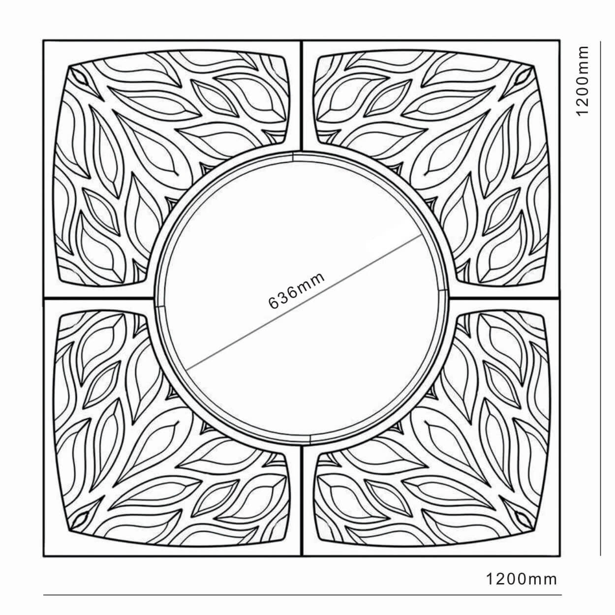 Приствольная решетка для дерева ZKING CRUST 1.2х1.2м Черная в Ставрополе фото