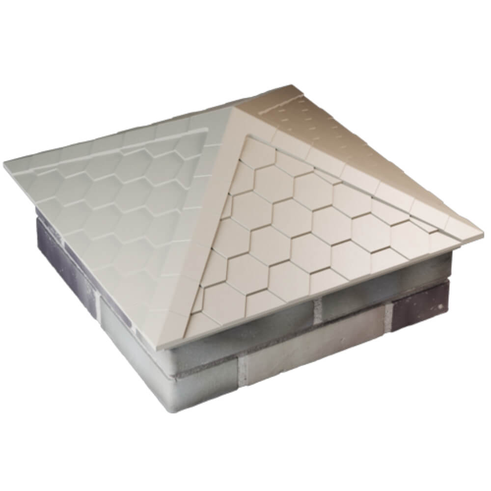 Колпак Zking Эверест Бежевый на столб 2х2 кирпича (535х535мм) Ставрополь фото