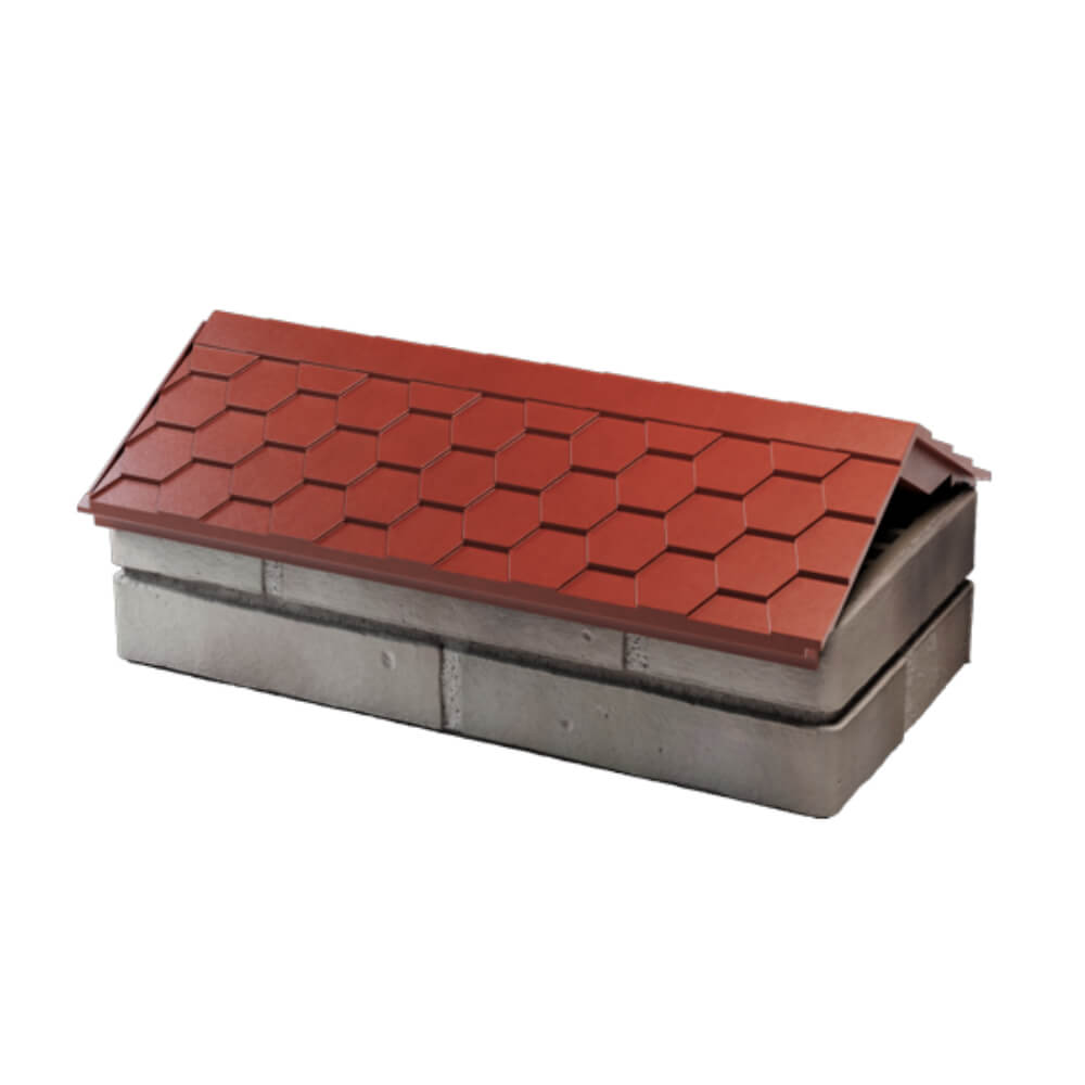 Парапет Zking Эверест Красный с посадкой на 1 кирпич (200/225/255мм) в Ставрополе фото