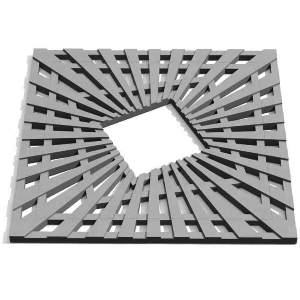 Приствольная решетка для дерева ZKING ATMOSPHERE 1.2х1.2м Серая Ставрополь фото