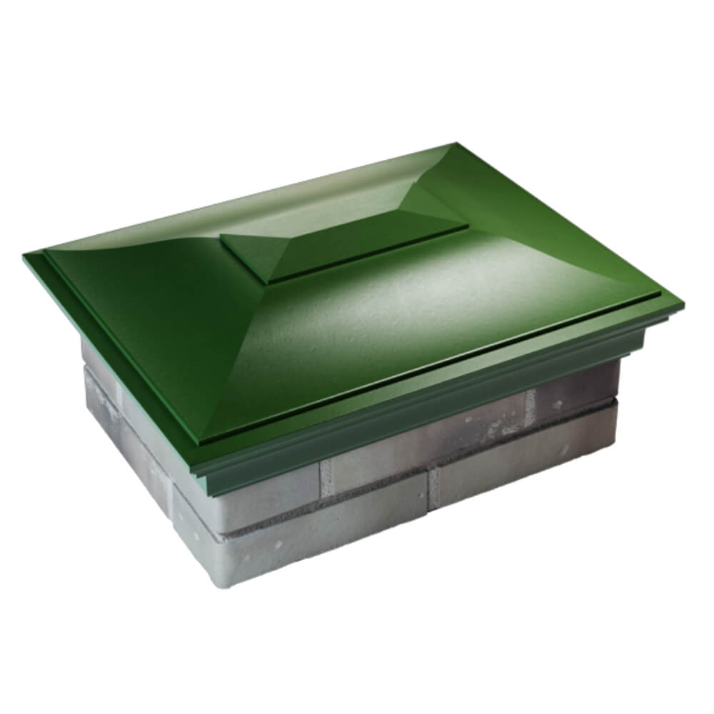 Колпак Zking Монблан Зеленый на столб 2х1.5 кирпича (515х385мм) Ставрополь фото