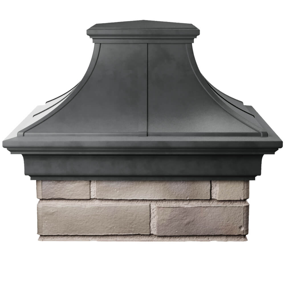 Колпак Zking Монблан Премиум Серый на столб 1.5х1.5 кирпича (385х385мм) Ставрополь фото