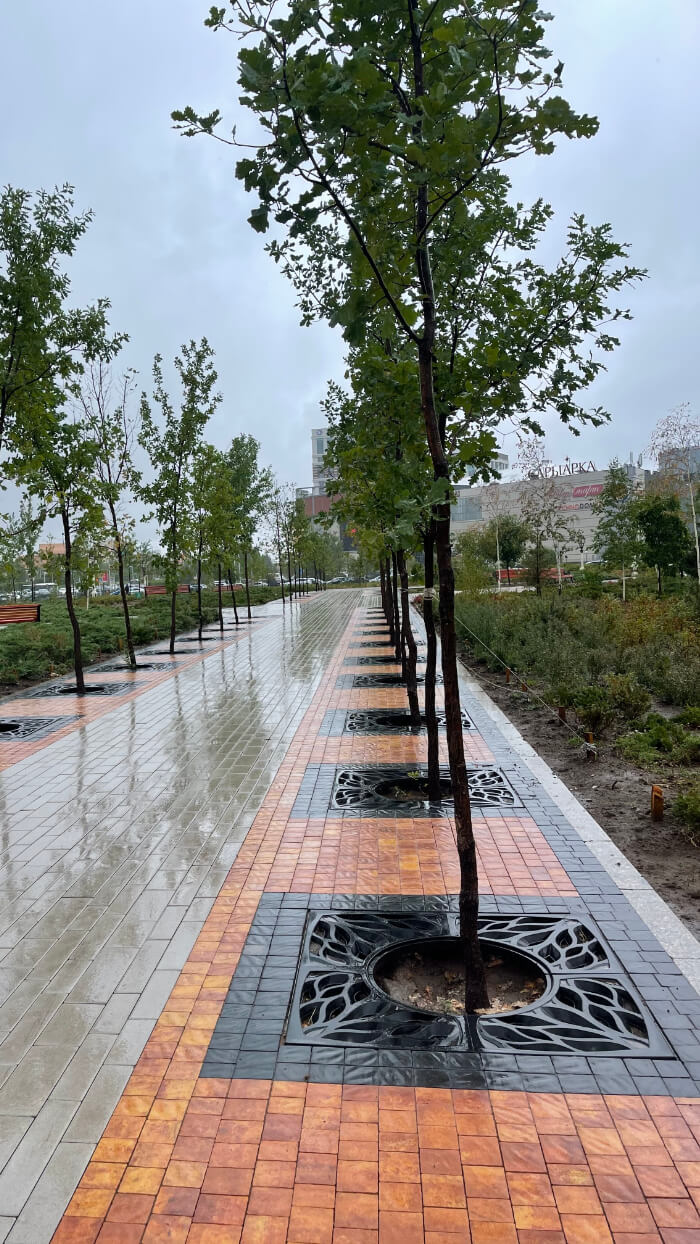 Приствольная решетка для дерева ZKING CRUST 1.2х1.2м Черная в Ставрополе фото