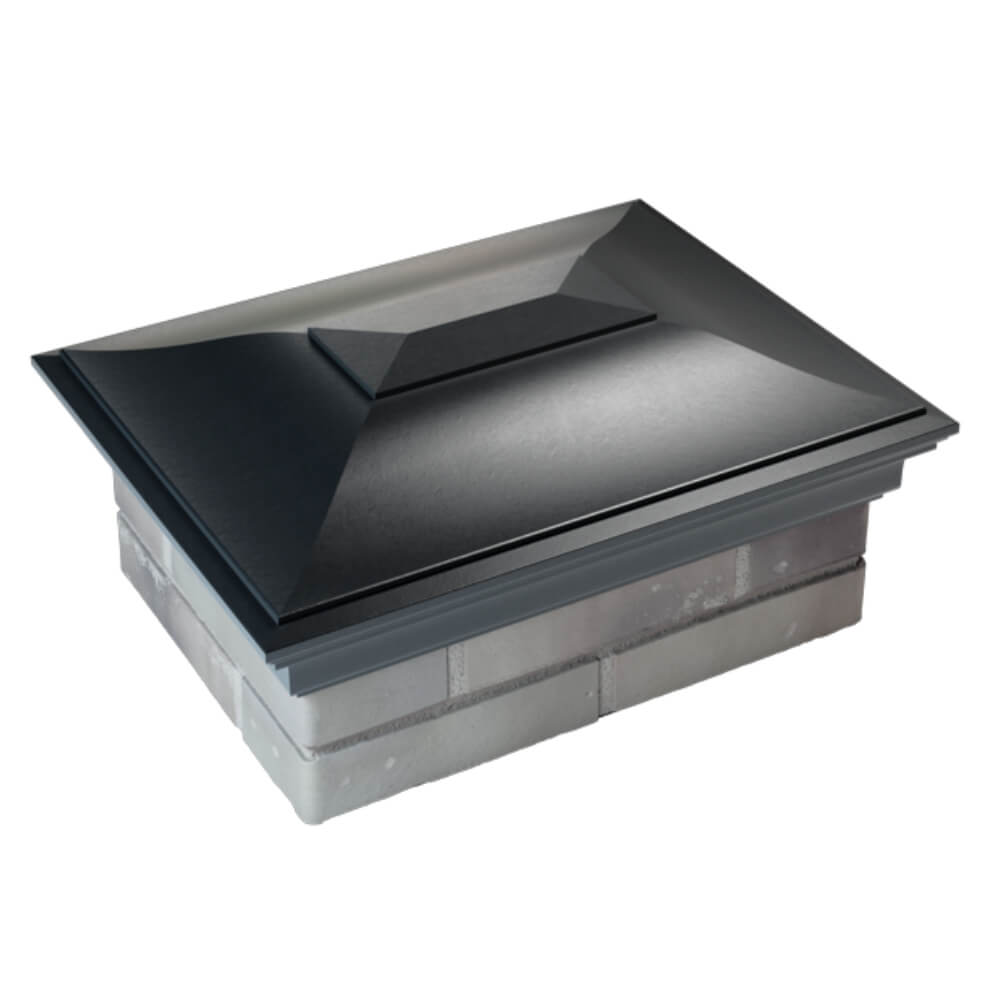 Колпак Zking Монблан Черный на столб 2х1.5 кирпича (515х385мм) Ставрополь фото