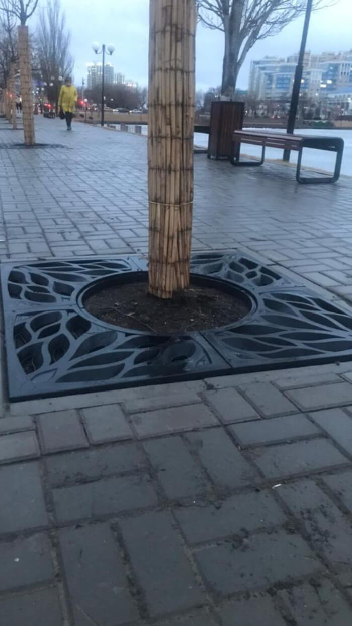 Приствольная решетка для дерева ZKING CRUST 1.2х1.2м Черная в Ставрополе фото