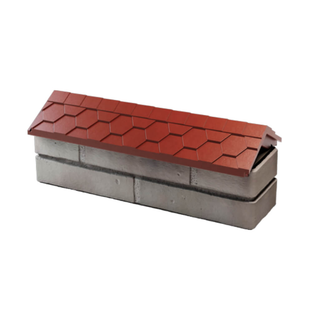 Парапет Zking Эверест Красный с посадкой на 0.5 кирпича (130мм) в Ставрополе фото