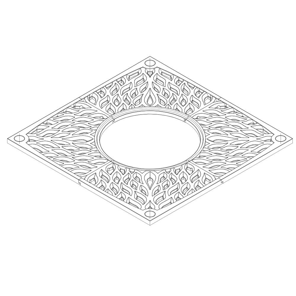 Приствольная решетка для дерева ZKING CRUST 2х2м Черная в Ставрополе фото