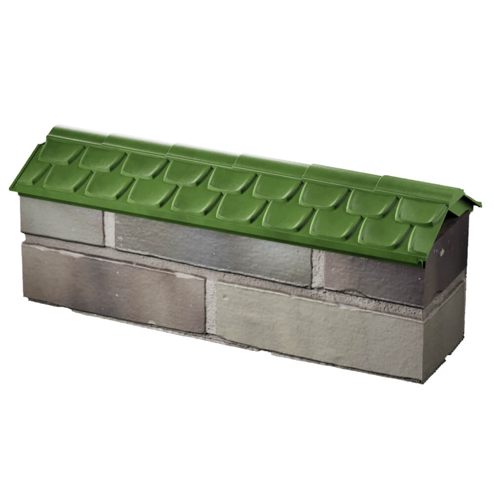 Парапет Zking Эльбрус Зеленый с посадкой на 0.5 кирпича (130мм) в Ставрополе фото