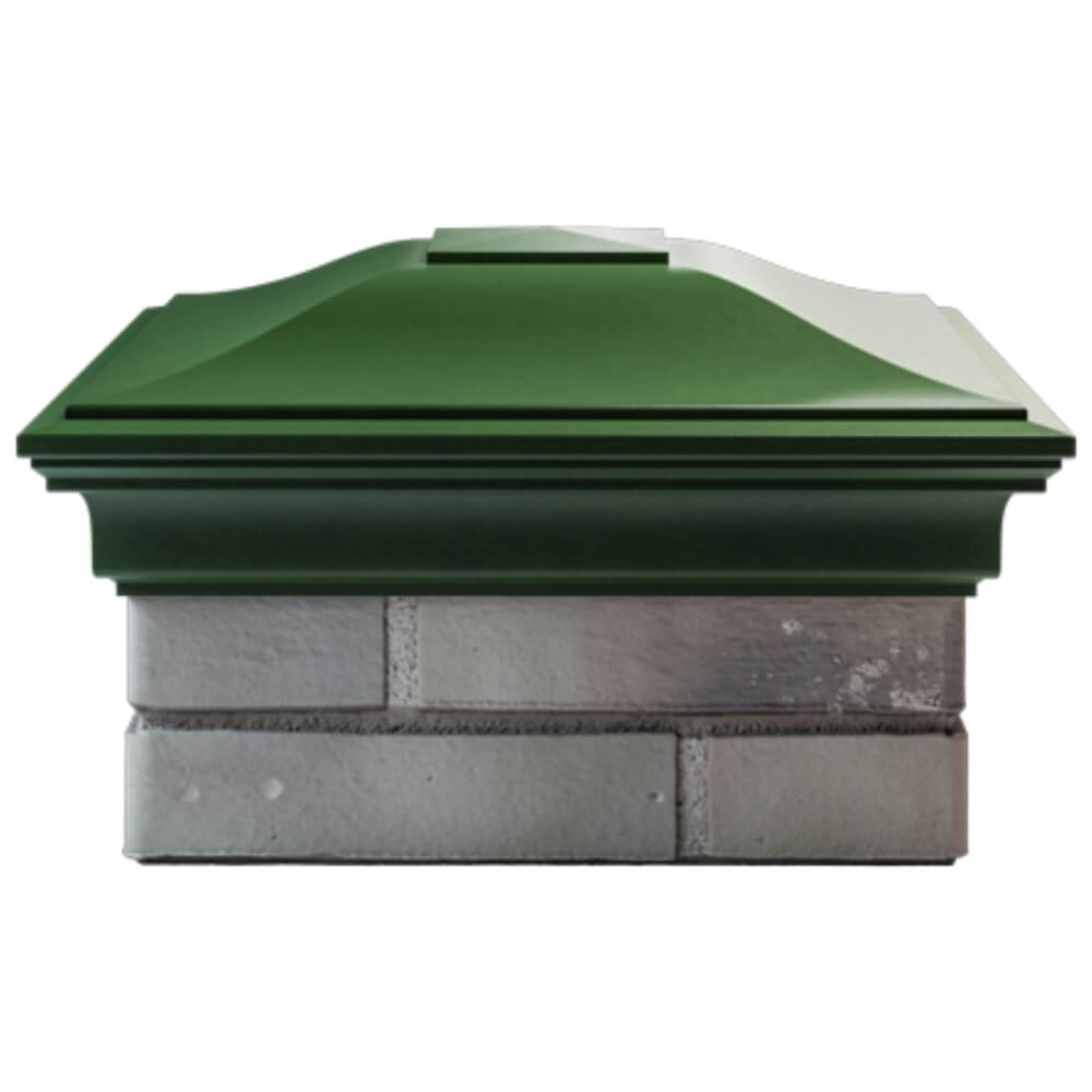 Колпак Zking Монблан Зеленый на столб 1.5х1.5 кирпича (385х385мм) Ставрополь фото
