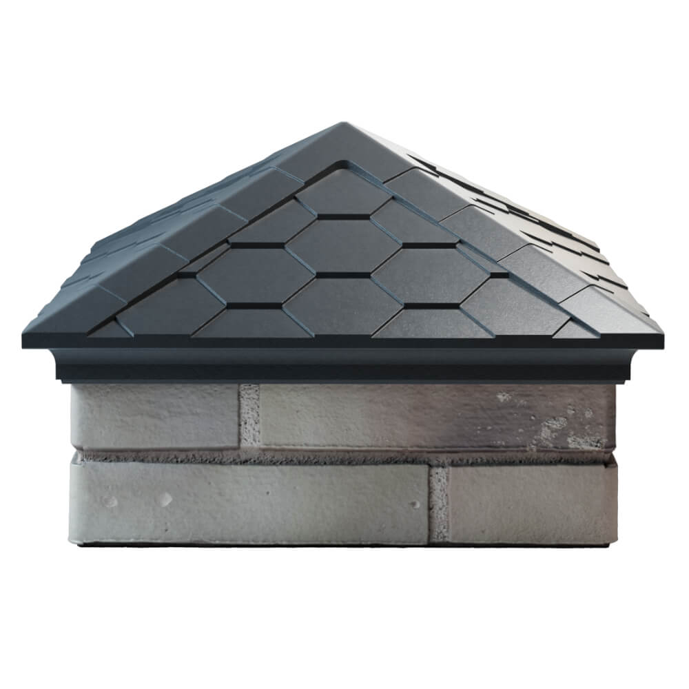 Колпак Zking Эверест Серый на столб 1.5х1.5 кирпича (390х390мм) Ставрополь фото