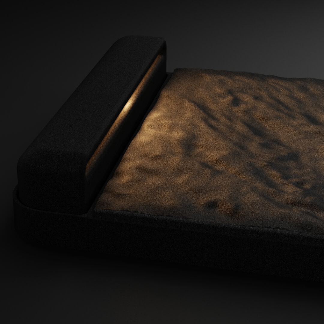 LED Светильник для шаговой плиты STONE Черный Сланец 330х75х98мм Ставрополь фото