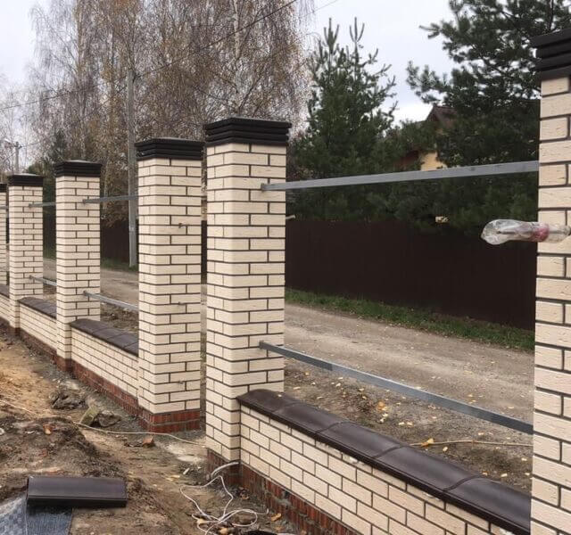 Колпак Zking Бона ХайТек Коричневый на столб 1.5х1.5 кирпича (385х385мм) в Ставрополе фото