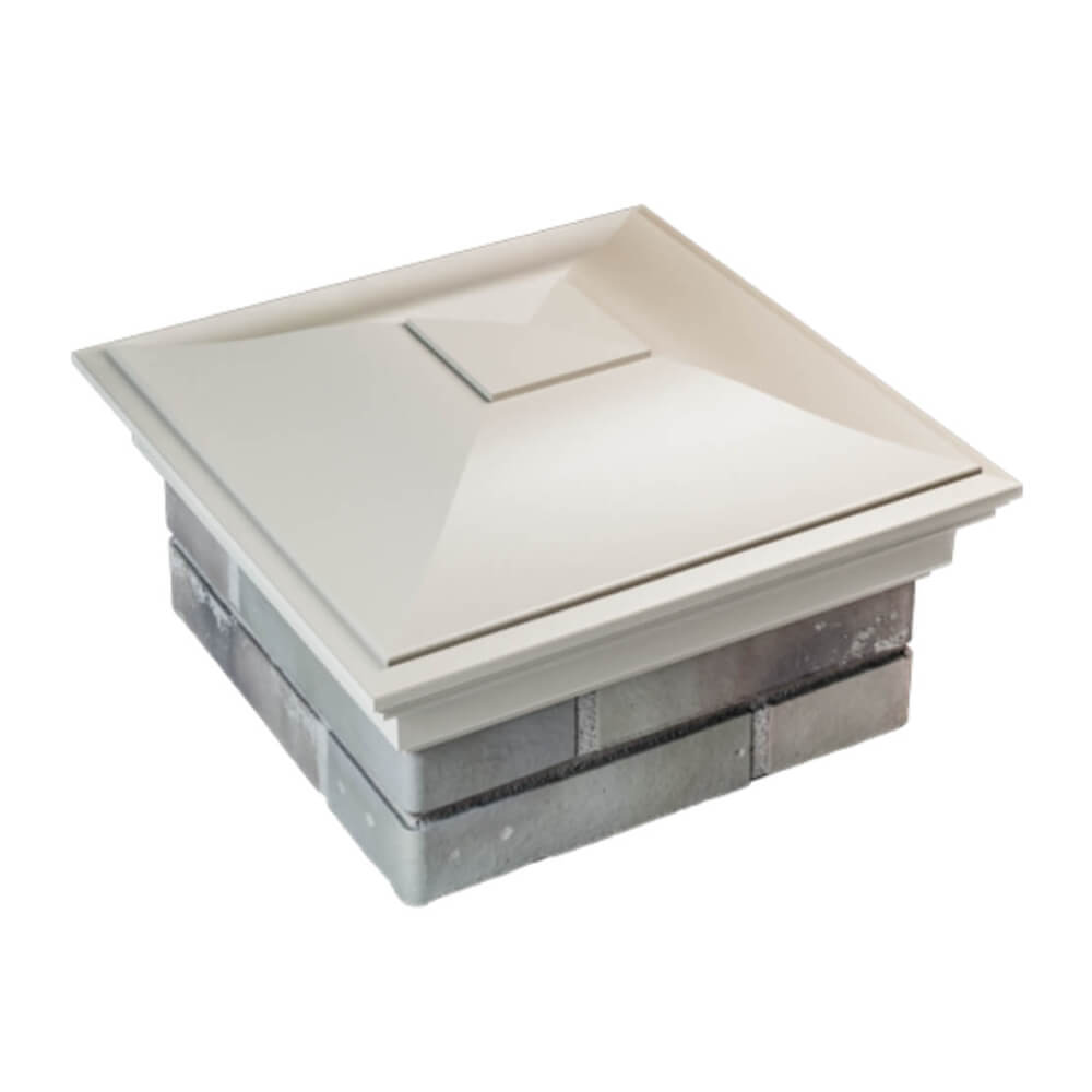 Колпак Zking Монблан Бежевый на столб 1.5х1.5 еврокирпича 0.7НФ (355х355мм) в Ставрополе фото