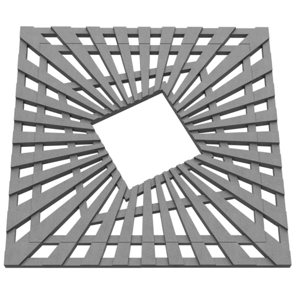 Приствольная решетка для дерева ZKING ATMOSPHERE 1.2х1.2м Серая в Ставрополе фото