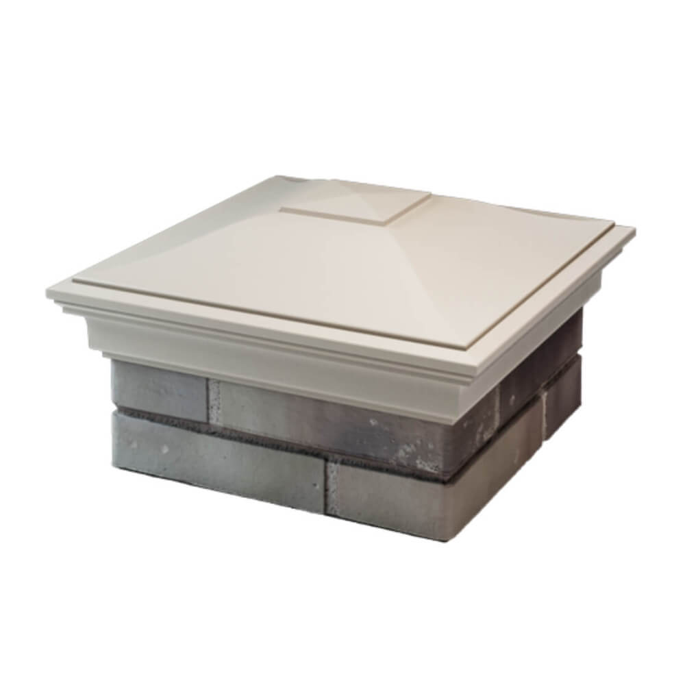 Колпак Zking Монблан Бежевый на столб 1.5х1.5 еврокирпича 0.7НФ (355х355мм) в Ставрополе фото