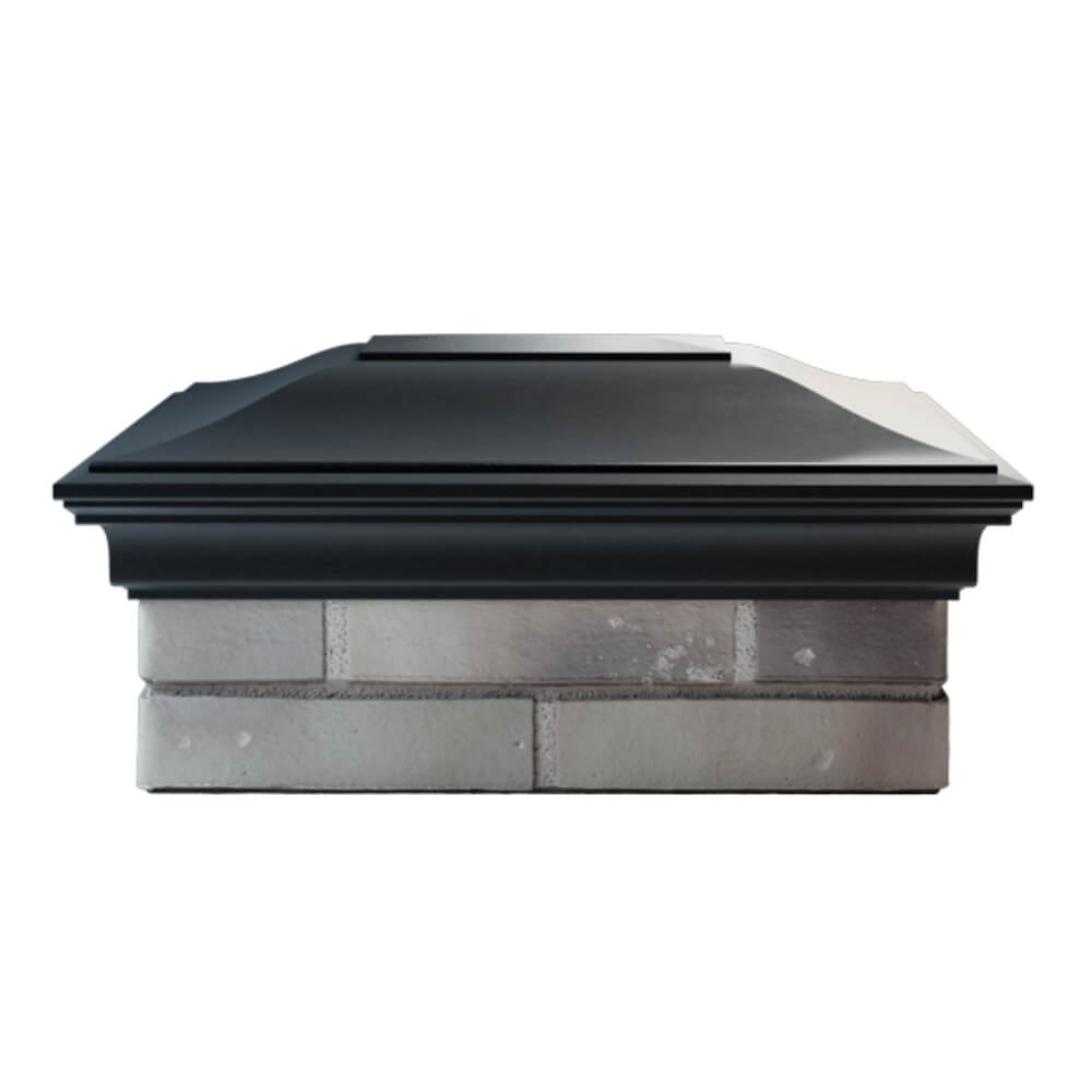Колпак Zking Монблан Черный на столб 2х1.5 кирпича (515х385мм) в Ставрополе фото