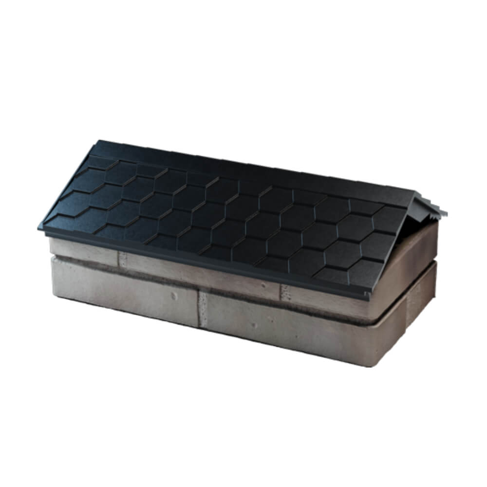 Парапет Zking Эверест Черный с посадкой на 1 кирпич (200/225/255мм) в Ставрополе фото