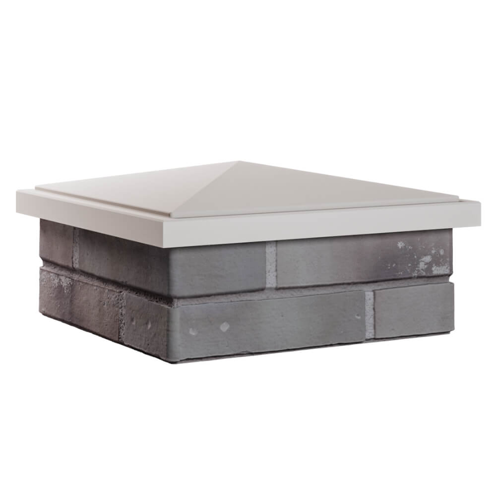 Колпак Zking БонаМоно Бежевый на столб 1.5х1.5 кирпича (385х385, 400х400мм) в Ставрополе фото