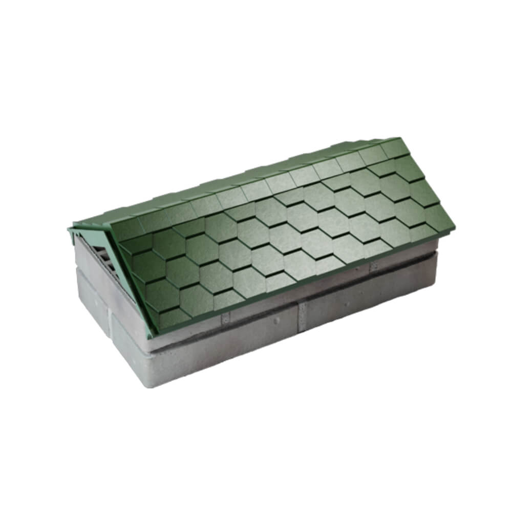 Парапет Zking Эверест Зеленый с посадкой на 1 кирпич (200/225/255мм) в Ставрополе фото