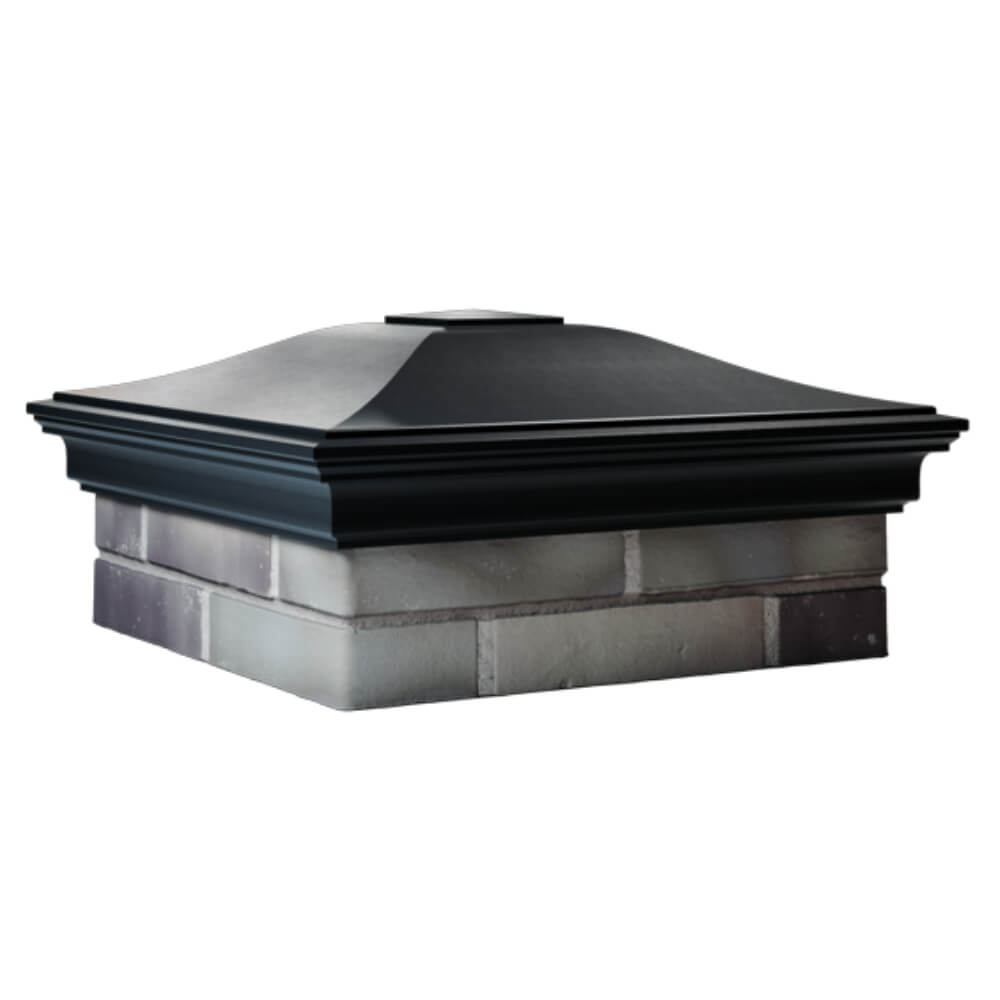 Колпак Zking Монблан Черный на столб 2х2 кирпича (515х515мм) в Ставрополе фото