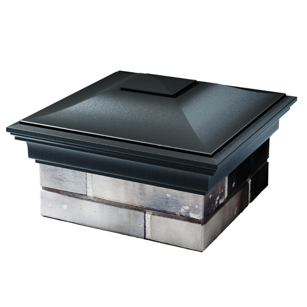 Колпак Zking Монблан Черный на столб 1.5х1.5 кирпича (385х385мм) в Ставрополе фото