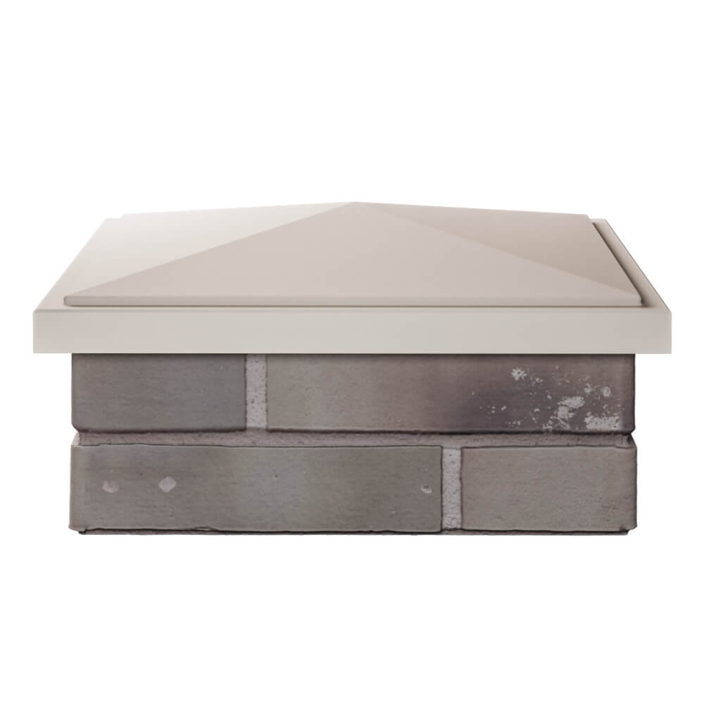 Колпак Zking БонаМоно Бежевый на столб 1.5х1.5 кирпича (385х385, 400х400мм) Ставрополь фото