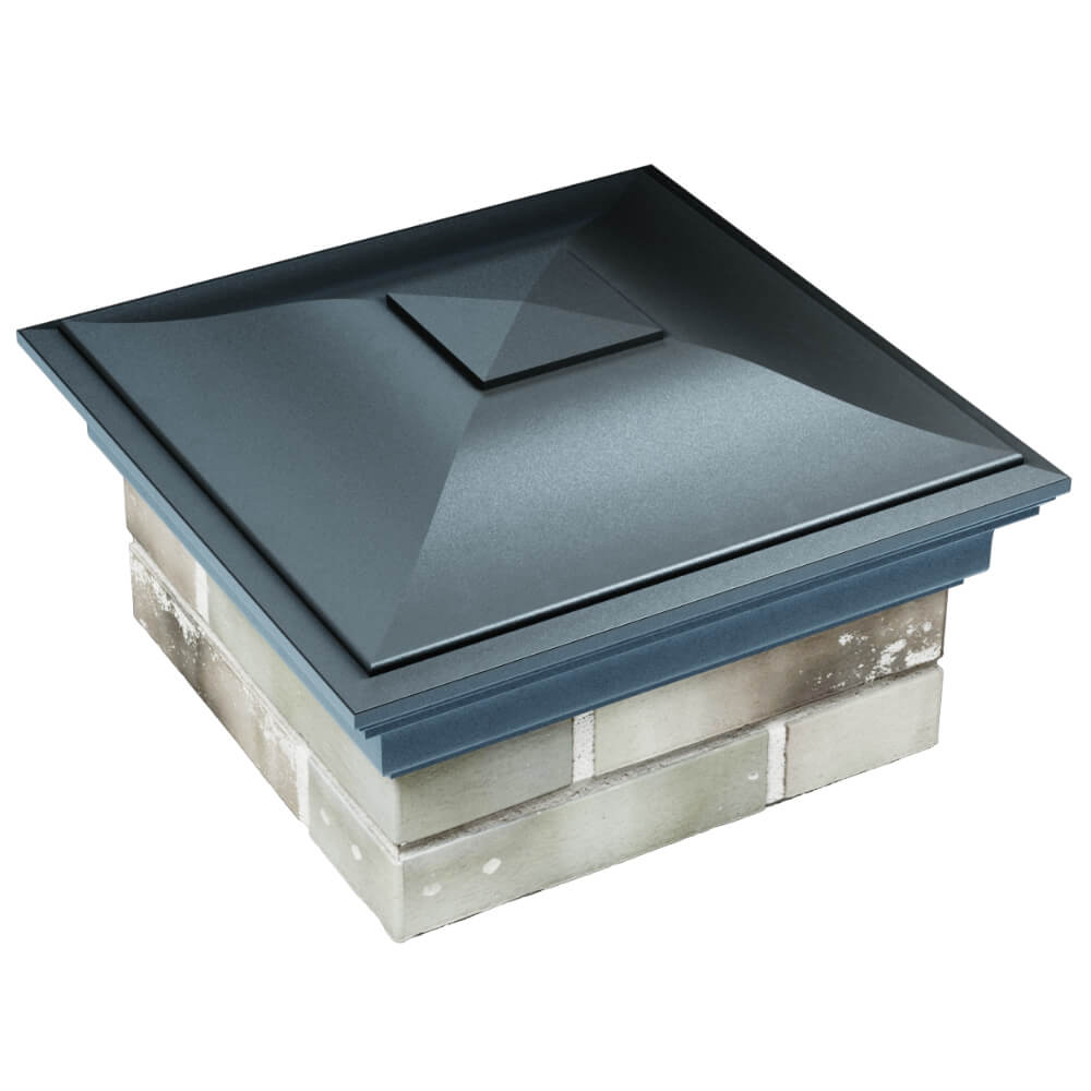 Колпак Zking Монблан Серый на столб 1.5х1.5 кирпича (385х385мм) в Ставрополе фото