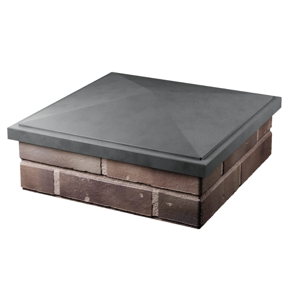 Колпак Zking БонаМоно Серый на столб 2х2 кирпича (515х515, 530х530мм) в Ставрополе фото