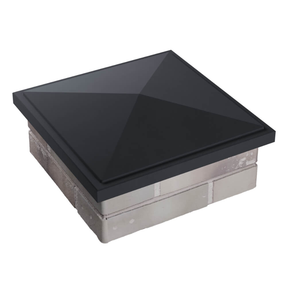 Колпак Zking БонаМоно Серый на столб 1.5х1.5 кирпича (385х385, 400х400мм) в Ставрополе фото