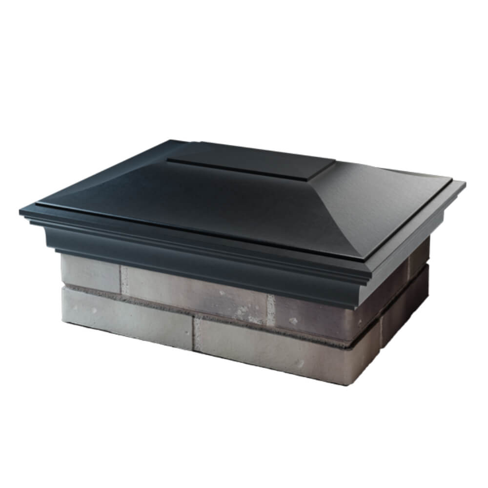 Колпак Zking Монблан Черный на столб 2х1.5 кирпича (515х385мм) в Ставрополе фото