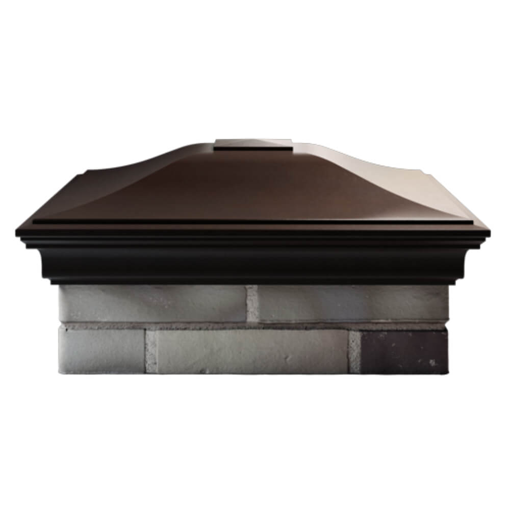 Колпак Zking Монблан Коричневый на столб 2х2 кирпича (515х515мм) в Ставрополе фото