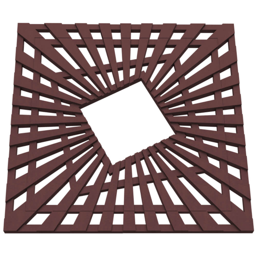 Приствольная решетка для дерева ZKING ATMOSPHERE 1.2х1.2м Коричневая в Ставрополе фото