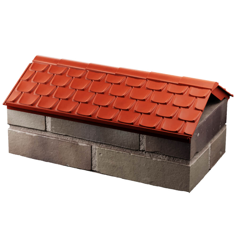 Парапет Zking Эльбрус Красный с посадкой на 1 кирпич (255мм) в Ставрополе фото