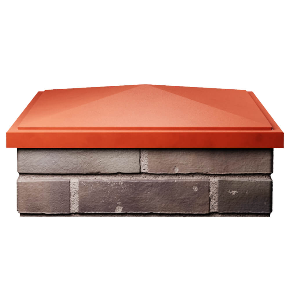 Колпак Zking БонаМоно Красный на столб 2х2 кирпича (515х515, 530х530мм) Ставрополь фото