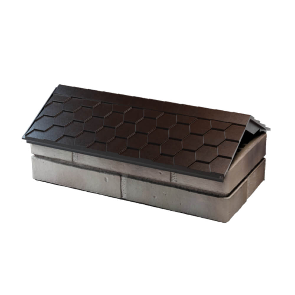 Парапет Zking Эверест Коричневый с посадкой на 1 кирпич (200/225/255мм) в Ставрополе фото