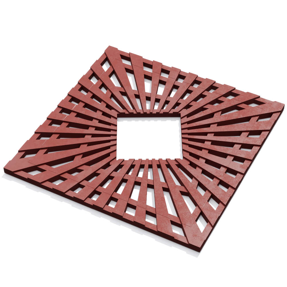 Приствольная решетка для дерева ZKING ATMOSPHERE 1.2х1.2м Красная в Ставрополе фото