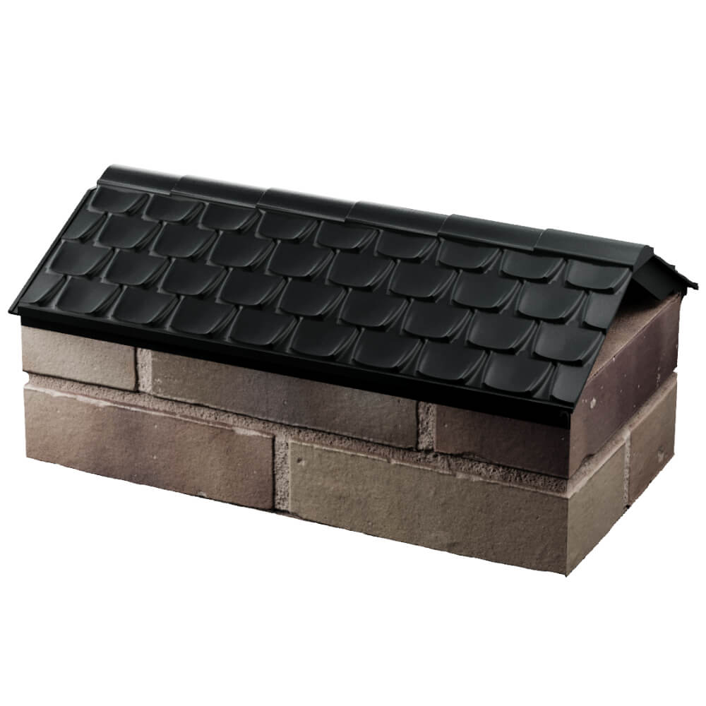 Парапет Zking Эльбрус Черный с посадкой на 1 кирпич (255мм) в Ставрополе фото