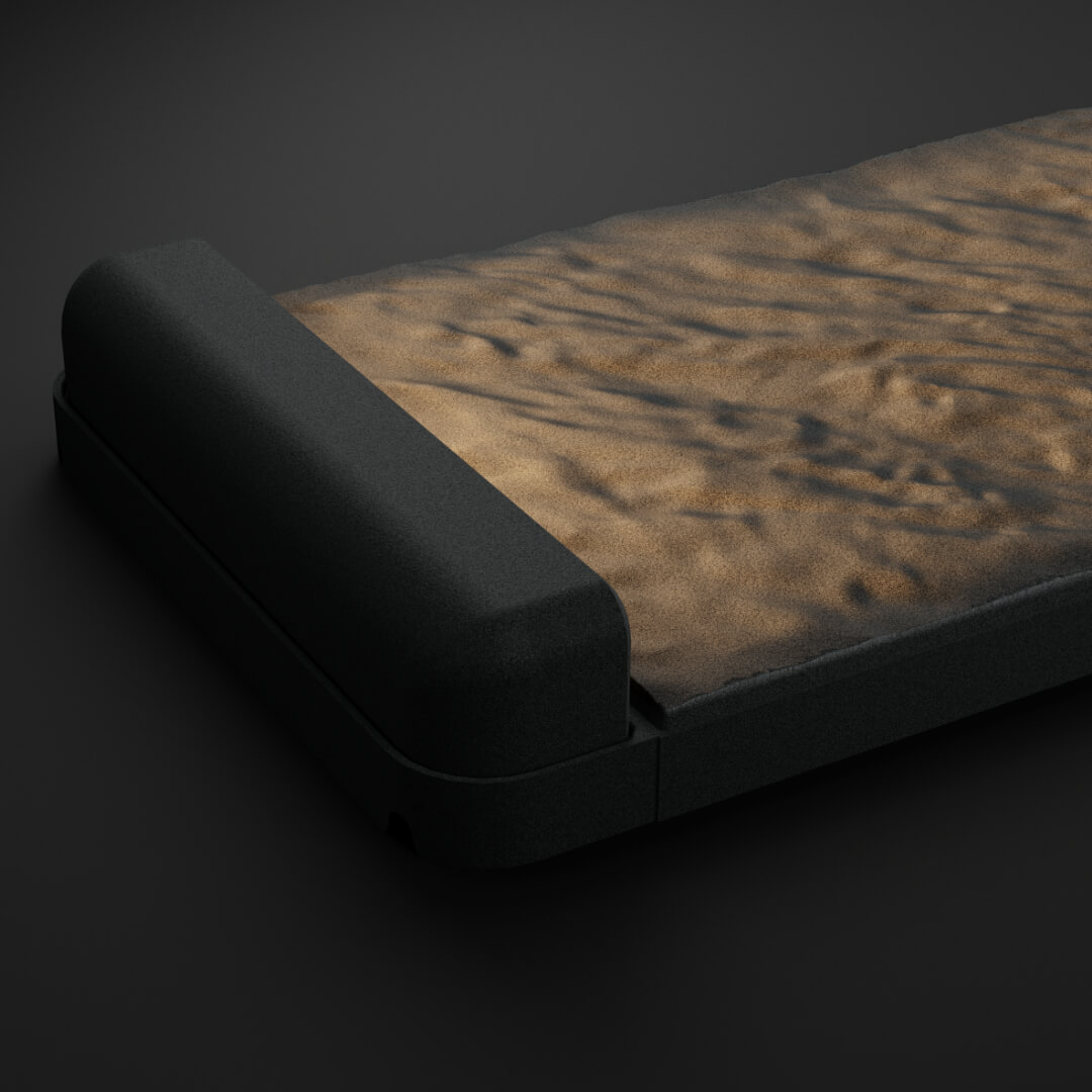 LED Светильник для шаговой плиты STONE Графитовый Серый 330х75х98мм в Ставрополе фото