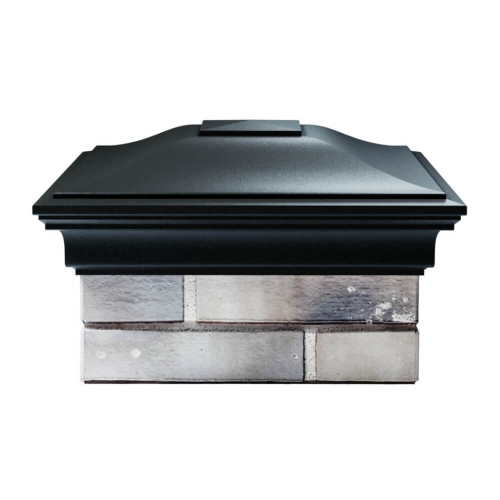 Колпак Zking Монблан Черный на столб 1.5х1.5 еврокирпича 0.7НФ (355х355мм) Ставрополь фото