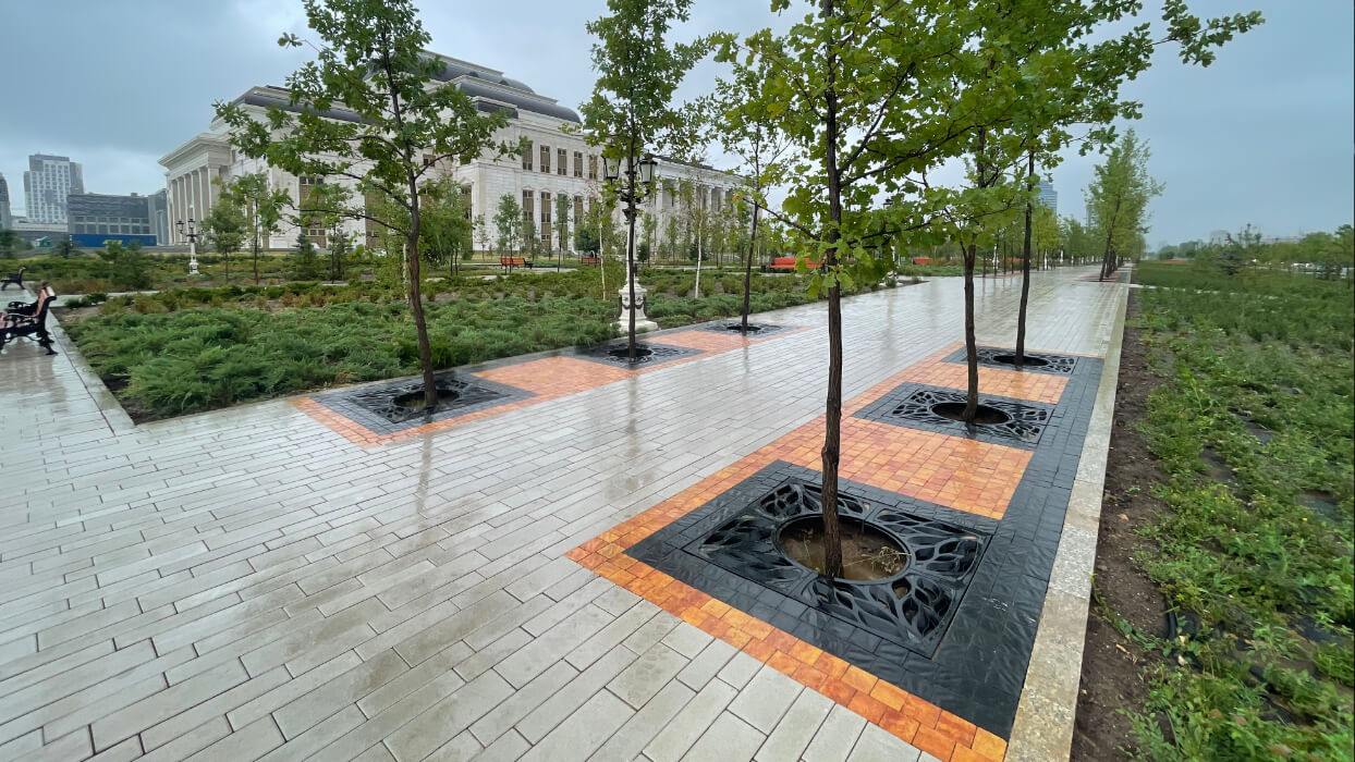 Приствольная решетка для дерева ZKING CRUST 1.2х1.2м Черная в Ставрополе фото