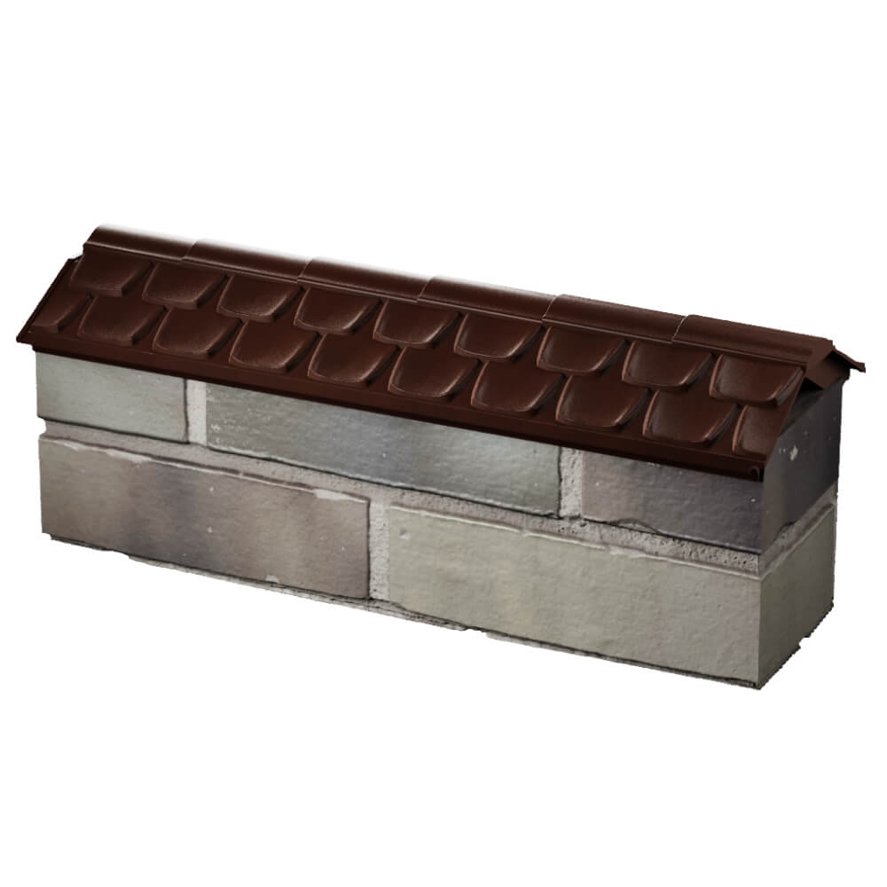 Парапет Zking Эльбрус Коричневый с посадкой на 0.5 кирпича (130мм) в Ставрополе фото