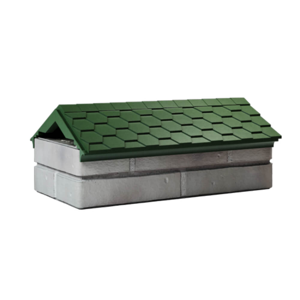 Парапет Zking Эверест Зеленый с посадкой на 1 кирпич (200/225/255мм) Ставрополь фото