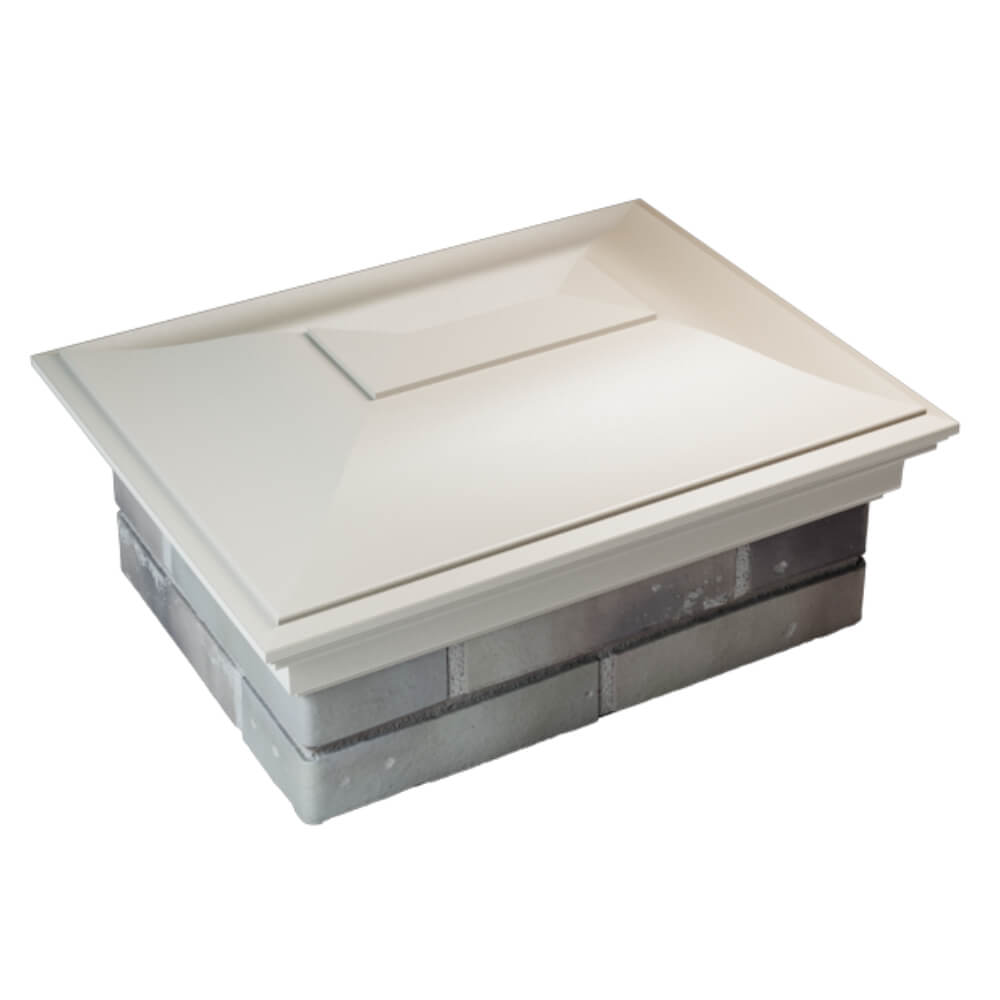 Колпак Zking Монблан Бежевый на столб 2х1.5 кирпича (515х385мм) Ставрополь фото