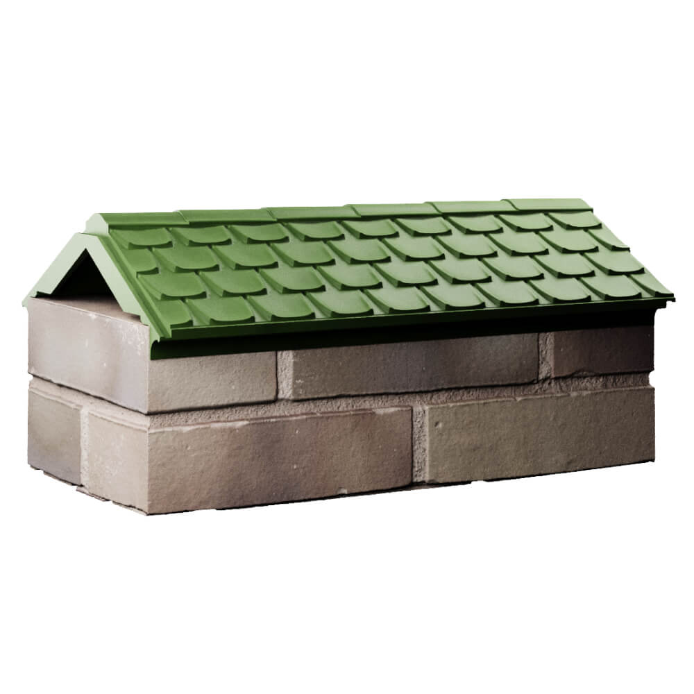 Парапет Zking Эльбрус Зеленый с посадкой на 1 кирпич (255мм) Ставрополь фото