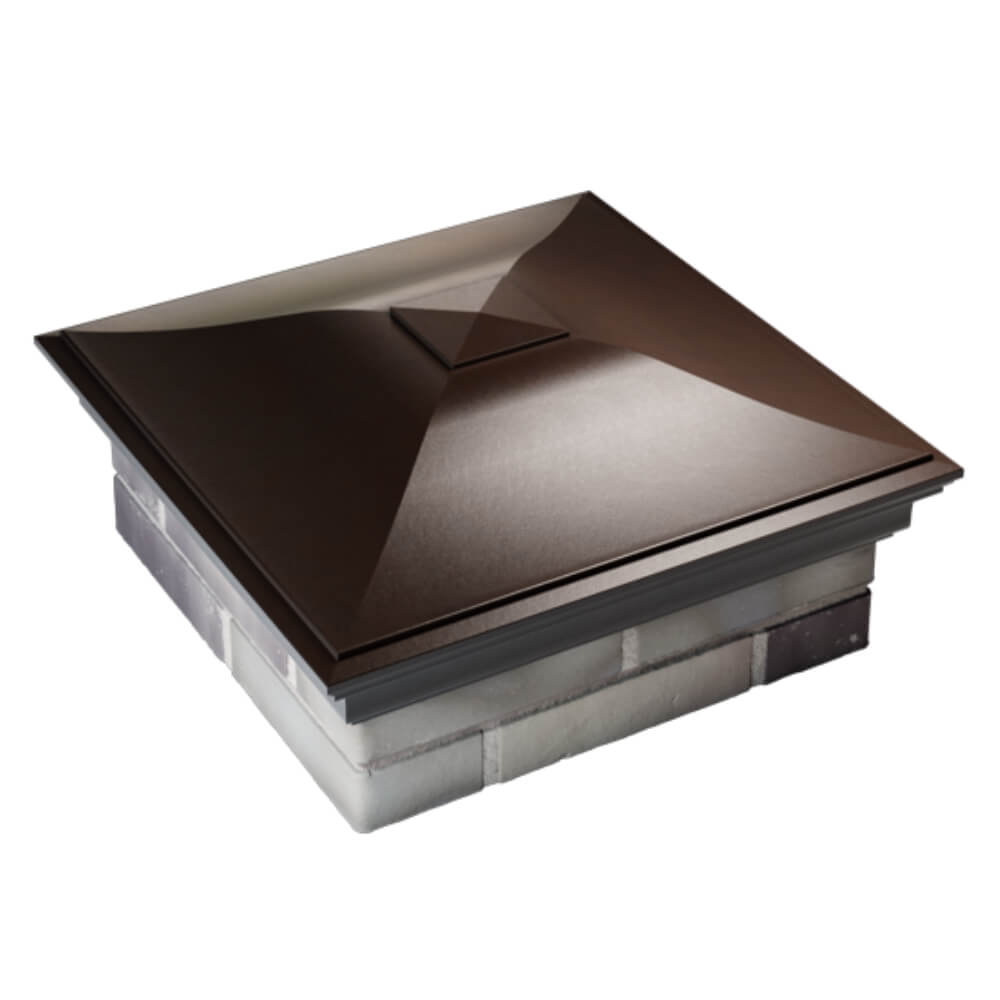 Колпак Zking Монблан Коричневый на столб 2х2 кирпича (515х515мм) Ставрополь фото