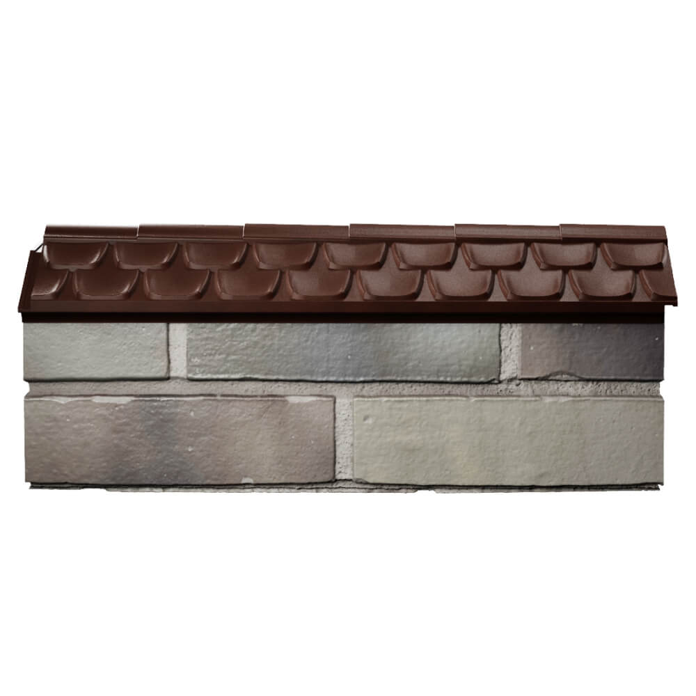 Парапет Zking Эльбрус Коричневый с посадкой на 0.5 кирпича (130мм) в Ставрополе фото