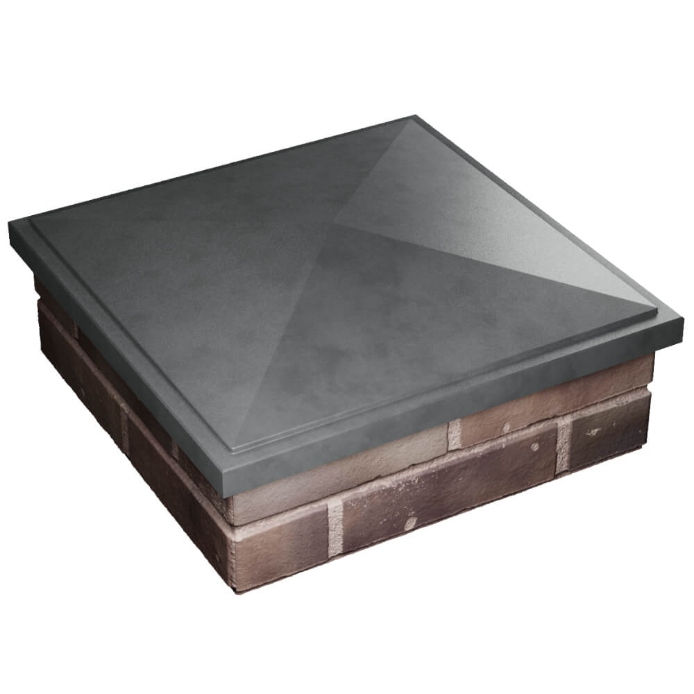 Колпак Zking БонаМоно Серый на столб 2х2 кирпича (515х515, 530х530мм) в Ставрополе фото